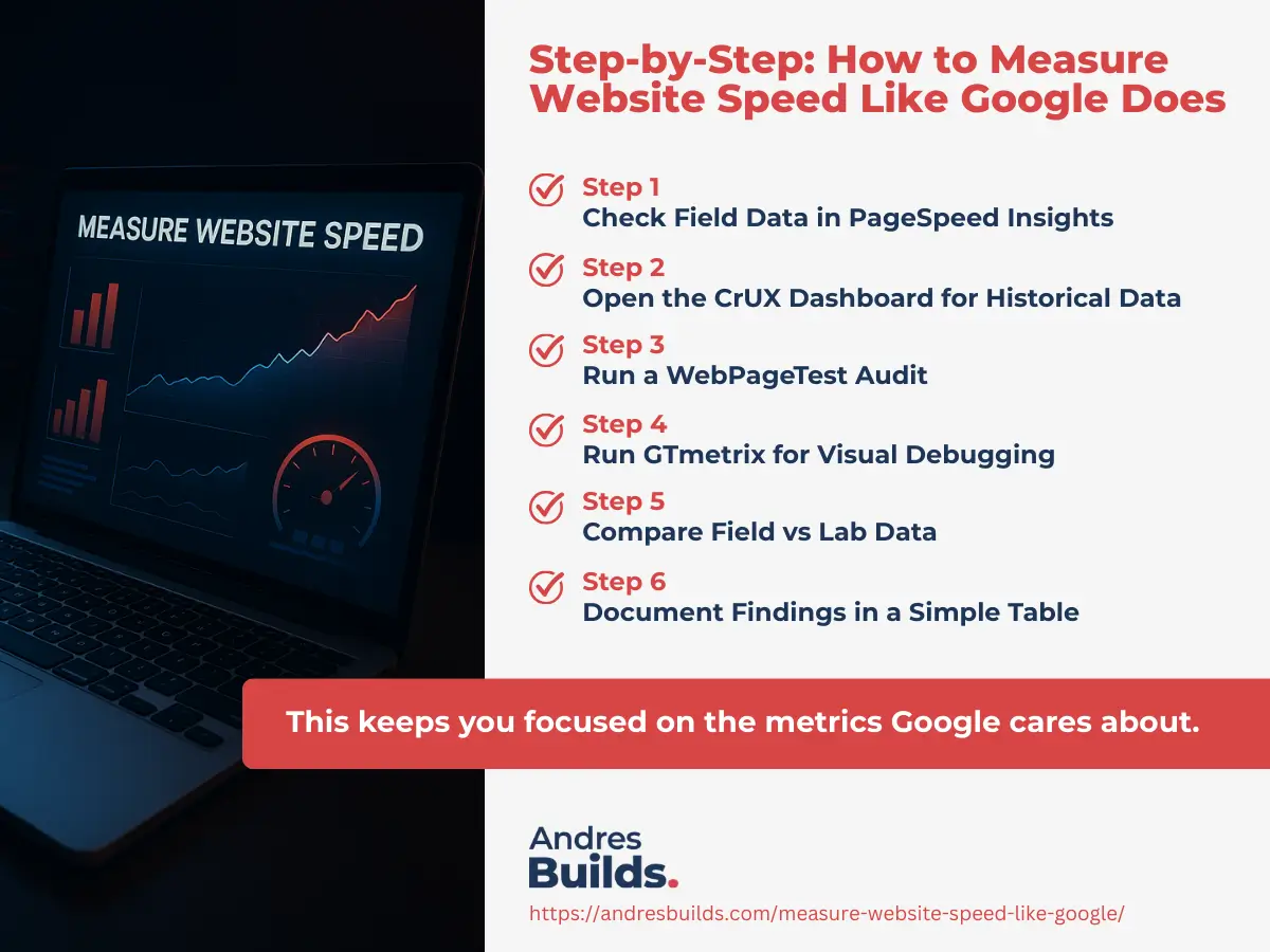 How to Measure Website Speed Like Google Does