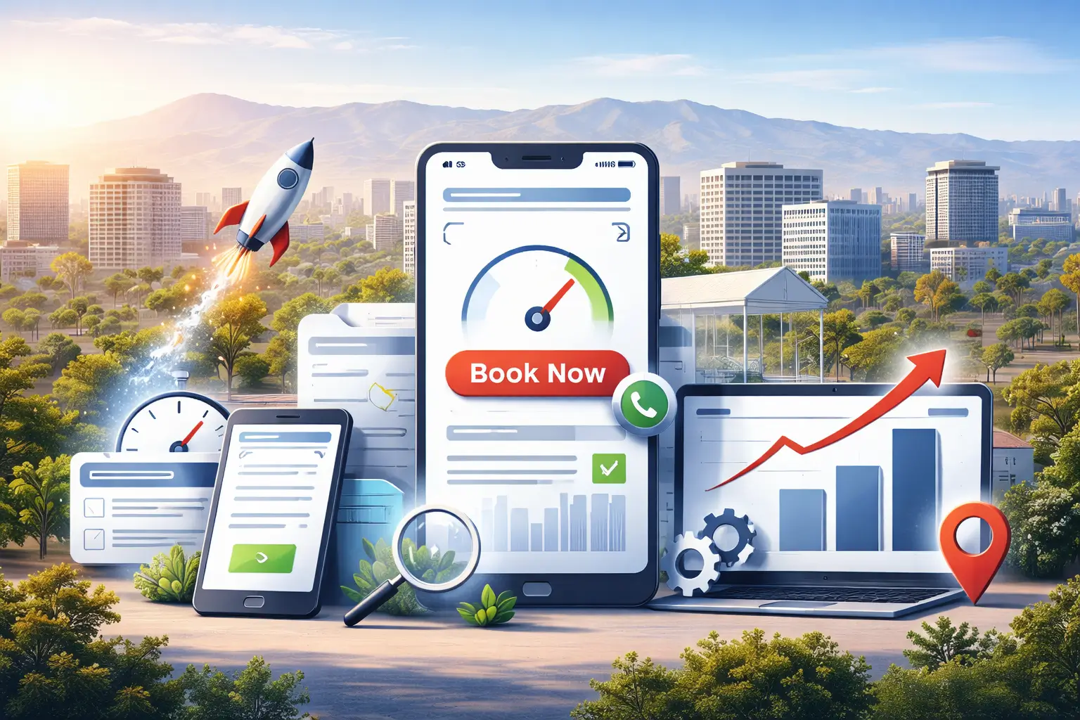 Faster website speed and optimized booking flow for service businesses in San Jose, CA